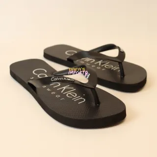 Coleção Exclusiva Estampas CK/HB Masculina Chinela 2023 - Tommy Branco