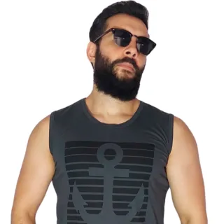 Verão Surf Camiseta Regata Estampada Masculina - Escolha através do chat