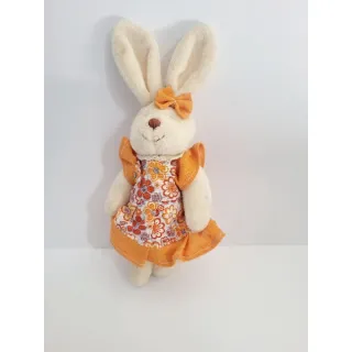 Pelúcia Coelha de Páscoa 17,5cm - Promoção Imperdível! - Verde poa branco