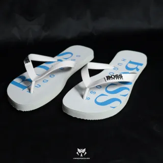 Confortável Chinelo Masculino Premium Estampado - Várias Estampas - BRANCO/PRETO