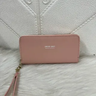 Deluxe Forever Coleção - Carteira Feminina com 2 Zíper - caqui B05