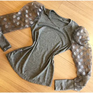 Blusa Manga Longa de Tule com Manga Princesa - Rose