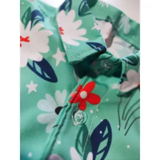 Camisa masculina estampada azul moda Verão Floral - P