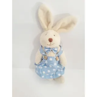 Pelúcia Coelha de Páscoa 17,5cm - Promoção Imperdível! - Verde poa branco