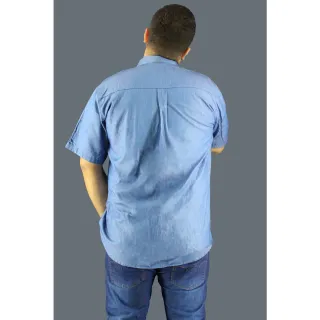 Últimas Peças: Camisa Masculina Jeans - 4