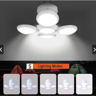 Lâmpada Portátil de Emergência Recarregável para Camping e Tendas - Único