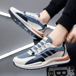 Tênis super leve e confortável para corrida, academia e esportes - Homens - Preto