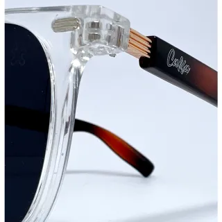 Banks - Óculos de Sol Quadrado Unissex com Proteção UV400 - Laranja c/ azul degradê