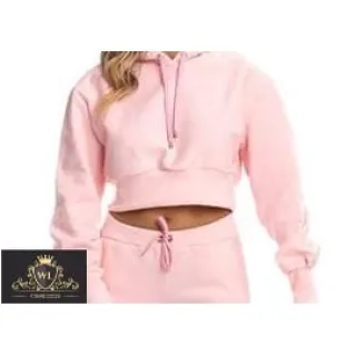 Envio imediato! Moletom feminino cropped estampado de alta qualidade - Lilás