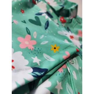 Camisa masculina estampada azul moda Verão Floral - P