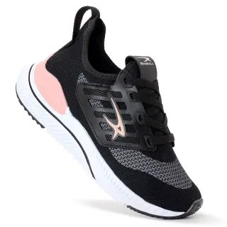 Promoção Tênis Feminino Esportivo Corrida Academia Caminhada - Preto Pink
