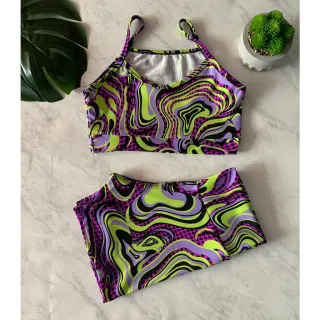 Moda fitness: conjunto top e short curto ou pedal - Est.13