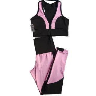 Roupa Fitness Conjunto Calça Legging e Top para Academia - Raryel - Azul Escuroo