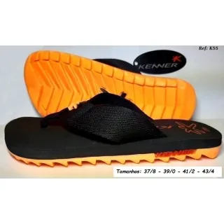 Amortecedor Salto Chinelo Masculino - Fotos Reais 100% - Preto/Vinho K52