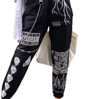 Moda blogueira: Calça unissex smile advisory, moda gringa e tumblr - P