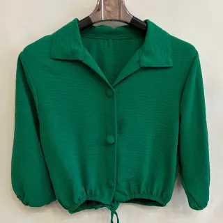 Blusas com botões em tecido duna - modelo 06 - Pink