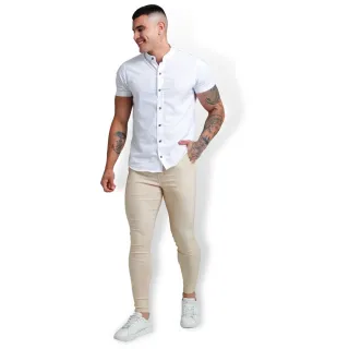 Sarja Lycra Calça Masculina Skinny Alfaiataria - Vinho