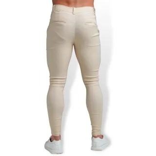 Sarja Lycra Calça Masculina Skinny Alfaiataria - Vinho