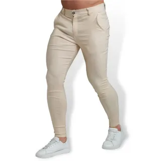 Sarja Lycra Calça Masculina Skinny Alfaiataria - Vinho
