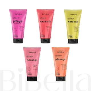 Esfoliante Corporal e Facial Labotrat Cheiro de Fruta - Maracujá, Melancia, Morango, Pitaya, Pêssego - Pêssego