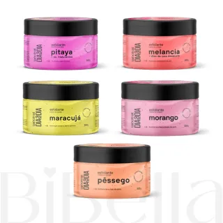 Esfoliante Corporal e Facial Labotrat Cheiro de Fruta - Maracujá, Melancia, Morango, Pitaya, Pêssego - Pêssego