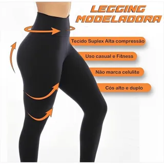 Legging Fitness Suplex Estampada Cintura Alta Não Fica Transparente - G