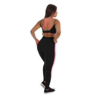 Conjunto Fitness Neon - Calça + Top com Bojo - Verde