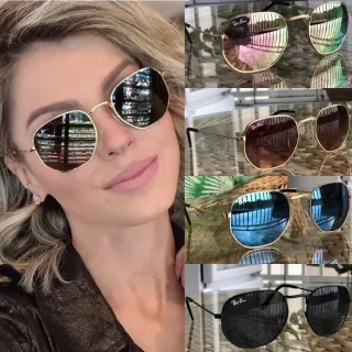 Óculos Hexagonal Retro Feminino Unissex - Preto (Todo preto)