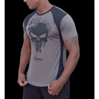 Camiseta Manga Curta Esportiva - Academia, Lazer, Corrida de Rua, Musculação - Branco