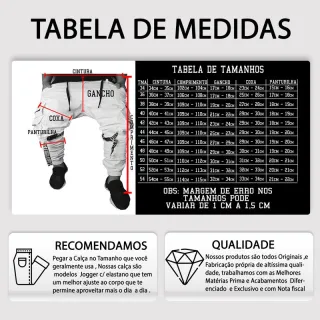 Calça Masculina Jogger Generation Branca com Tags - Branco