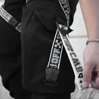 Calça Jogger Masculina BRANCA New Combat Tracks PRETA - Preto