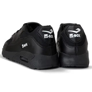 Envio Rápido Tênis Air Box Masculino - Confortável e Esportivo em Promoção - PRETO/PRETO