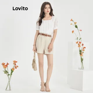 Shorts Feminino de Linho Assimétrico Liso com Botão e Fecho Frontal - Cáqui Claro - Caqui Claro