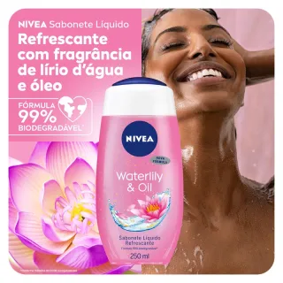 NIVEA Sabonete Líquido Waterlily & Oil 250ml - Compre online na Raryel - Único