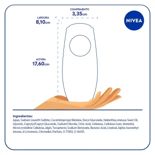 NIVEA Sabonete Líquido Waterlily & Oil 250ml - Compre online na Raryel - Único