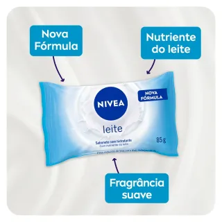 NIVEA Sabonete em Barra Hidratante 85g - Leite