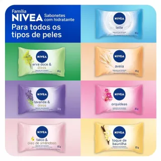 Sabonete em Barra Hidratante NIVEA Orquídeas 85g - Único