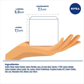 Sabonete Hidratante NIVEA Pure Milk Sensitive 90g - Barra - Único