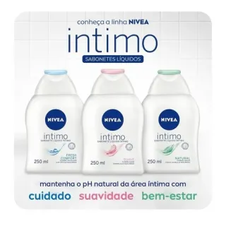 NIVEA Sabonete Líquido Natural Íntimo 250ml - Único