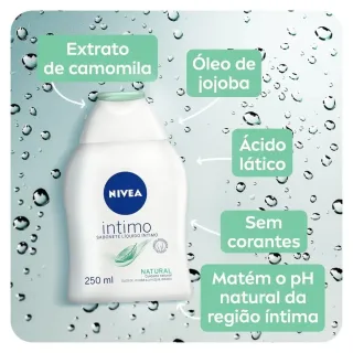 NIVEA Sabonete Líquido Natural Íntimo 250ml - Único