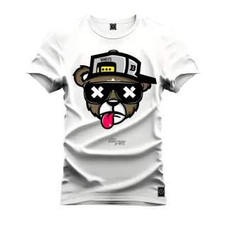 Urso Boné Bolado - Camiseta Premium Varias Cores Nexstar - Rosa