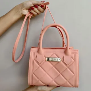 Promoção Barata Chique Acolchoada Transversal Tiracolo Mão Bolsa - Lilás