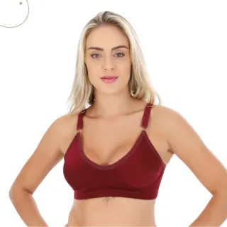 Sustentação Confortável: Sutiã Plus Size Sem Bojo Regulável - Preto