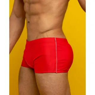 Sunga Forrada Boxer com Proteção UV e Cordão de Ajuste - Preto