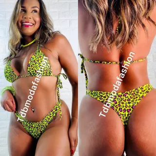 Conjunto fio dental biquíni Anita Luiza - blogueira - Fio dental vermelho