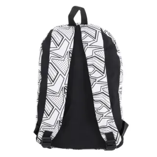 Envio Já! Mochila Universitária Casual Impermeável - Estampas Diversas - Flores Azul Claro