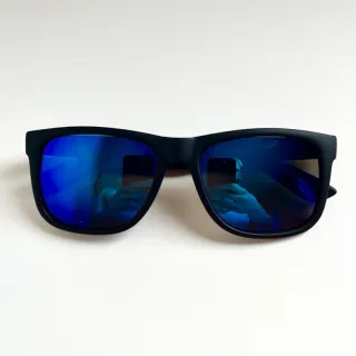 Promoção Óculos de Sol Masculino Estilo Justin Quadradinho Preto Marrom - Preto