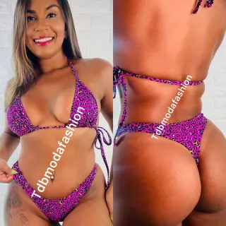 Conjunto fio dental biquíni Anita Luiza - blogueira - Fio dental vermelho