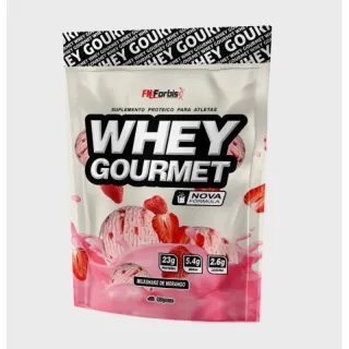 Protein Gourmet Whey 907gr - FN forbis (ORIGINAL) - Morango REFIL