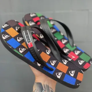 Colorido Quiksilver Sandália Chinelo Adulto e Infantil - 41/42